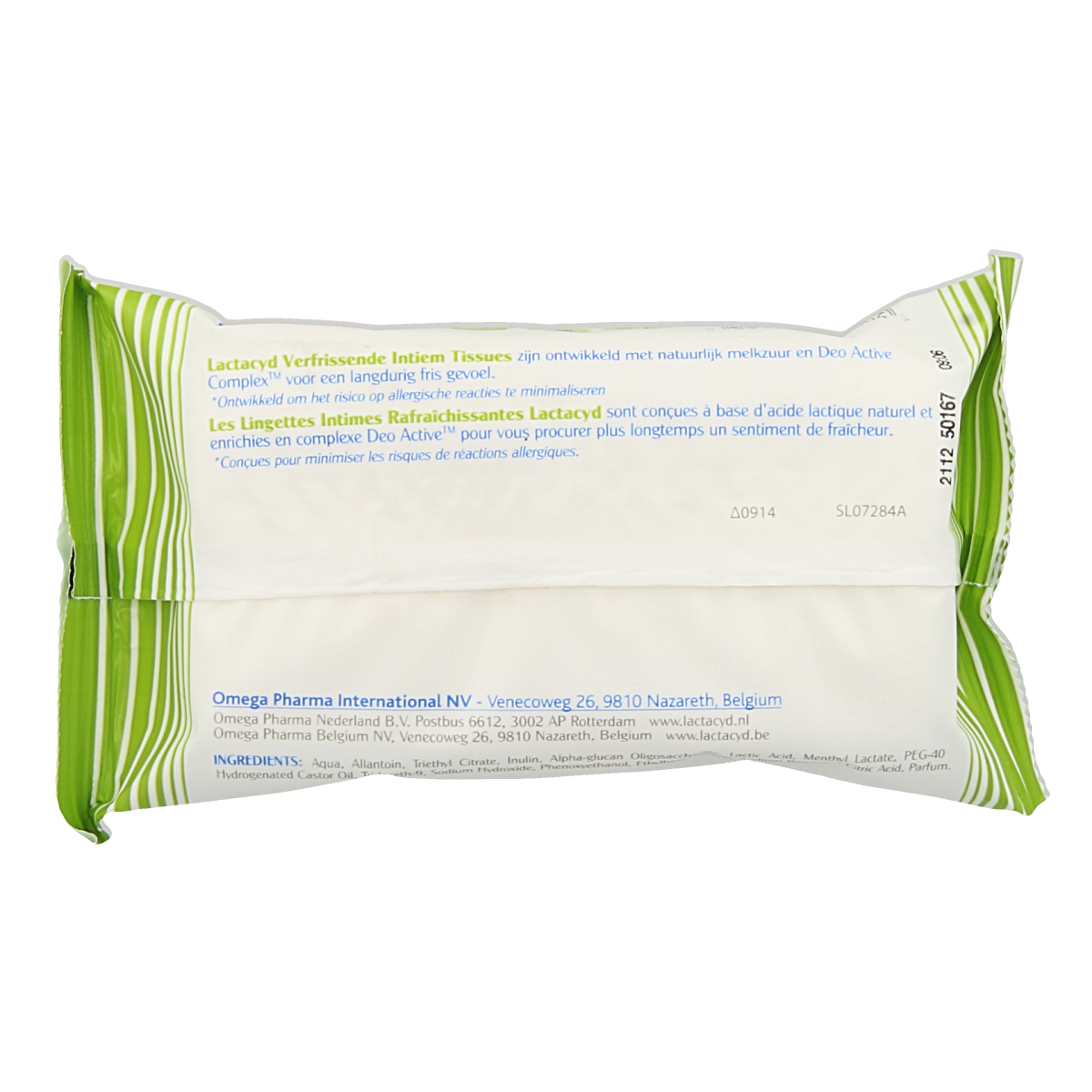 Lactacyd Tissues verfrissend 15.00 Stuks