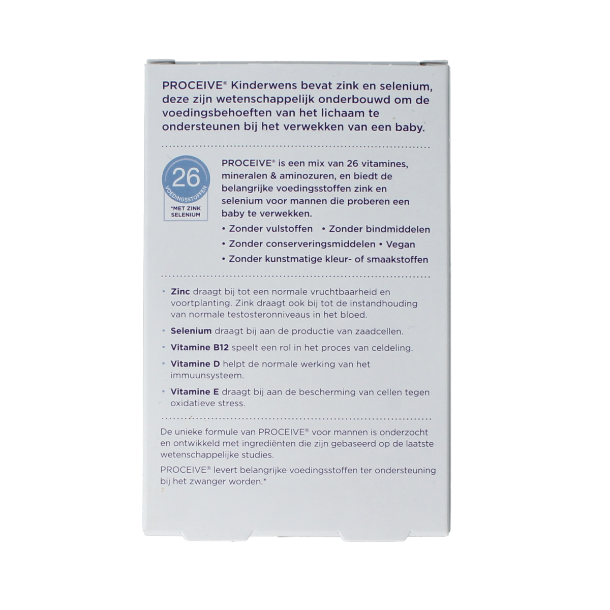 Proceive Kinderwens man 60.00 Capsules