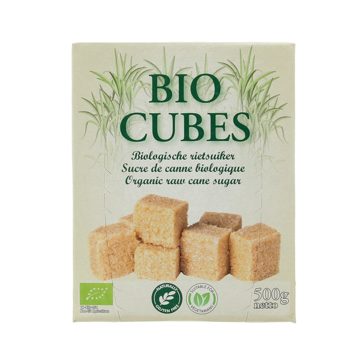 Hygiena Cubes rietsuikerklontjes bio 500.00 Gram