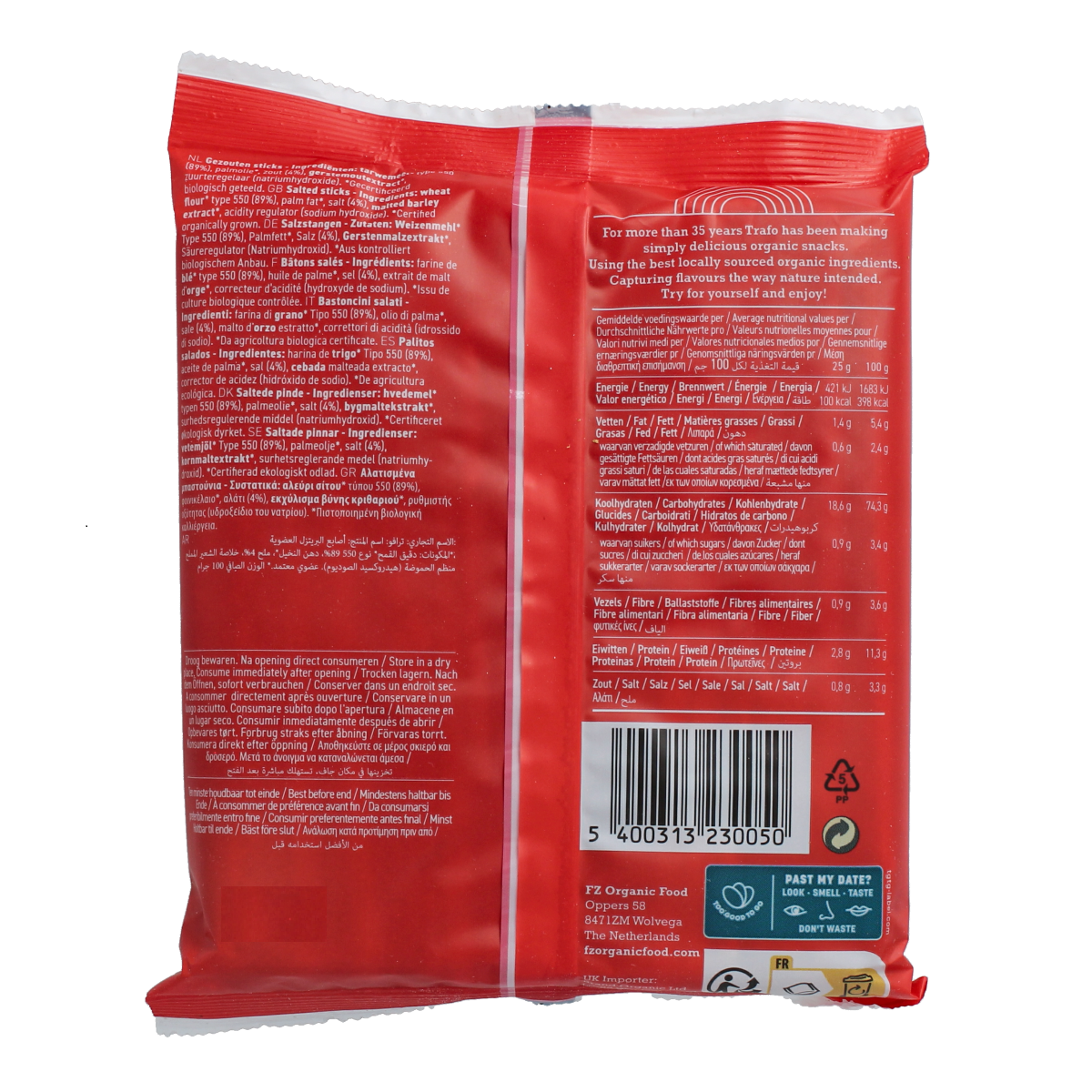 Trafo Pretzel sticks bio 100.00 Gram
