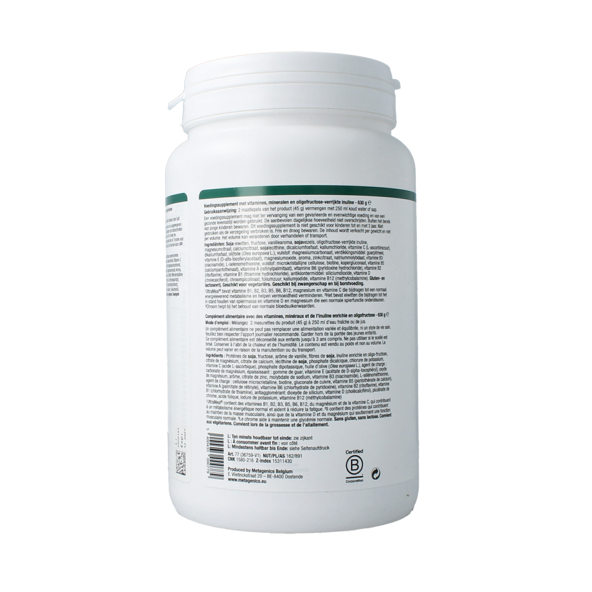 Metagenics Ultra meal vanille 630.00 Gram