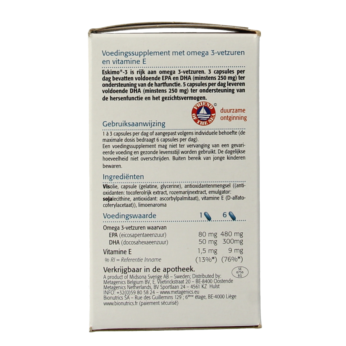 Metagenics Eskimo 3 105.00 Capsules