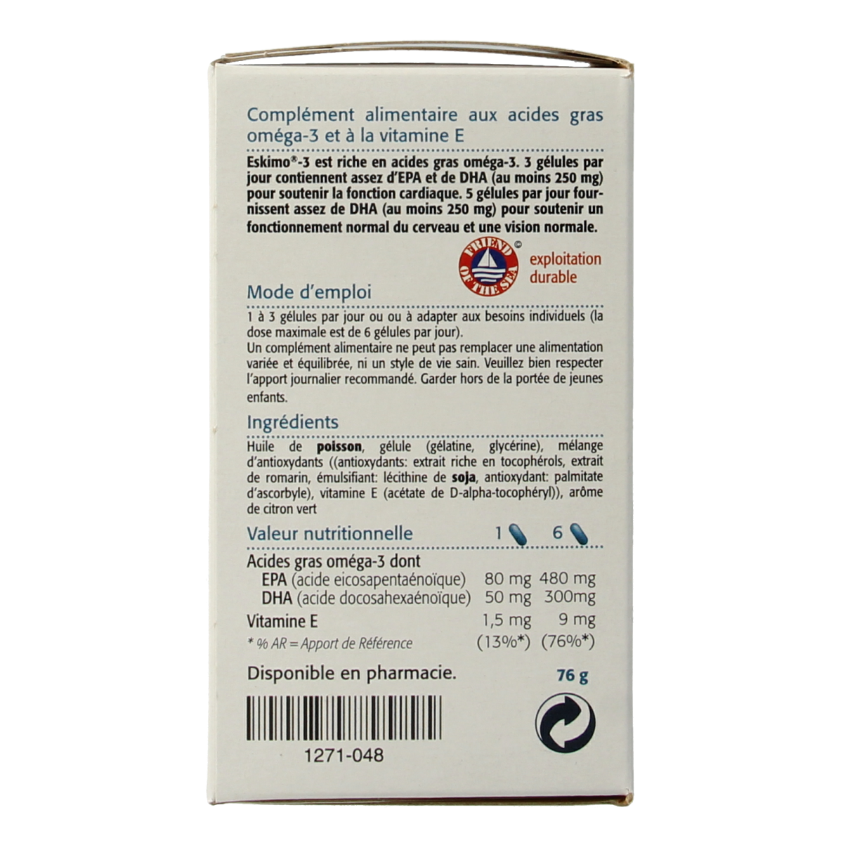 Metagenics Eskimo 3 105.00 Capsules
