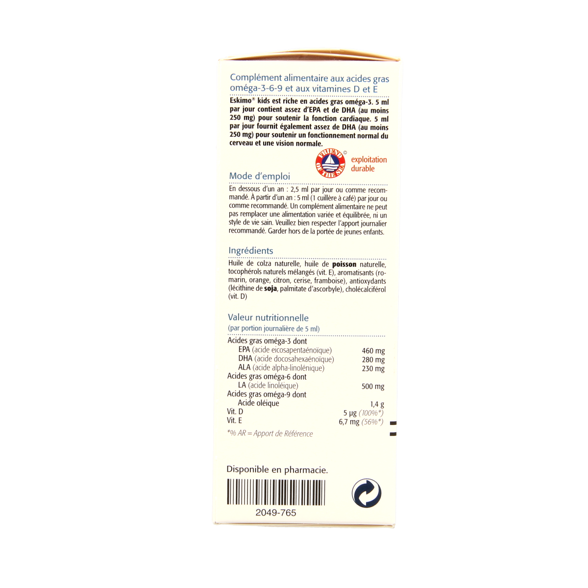 Metagenics Eskimo 3 kids tutti frutti 105.00 Milliliter
