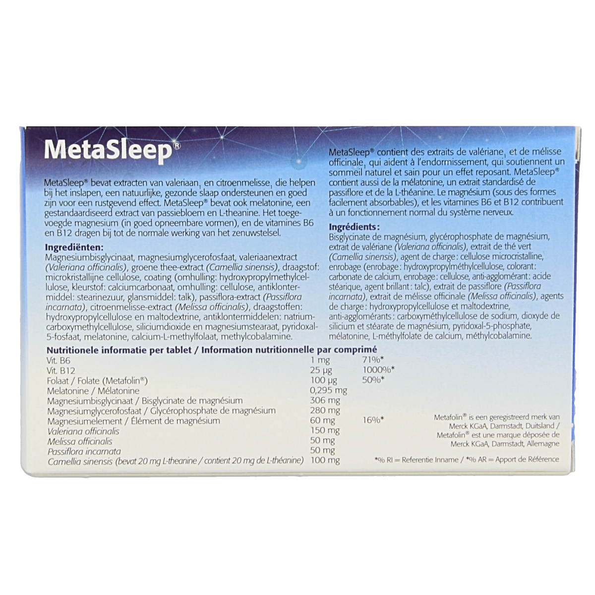 Metagenics Metasleep 60.00 Tabletten