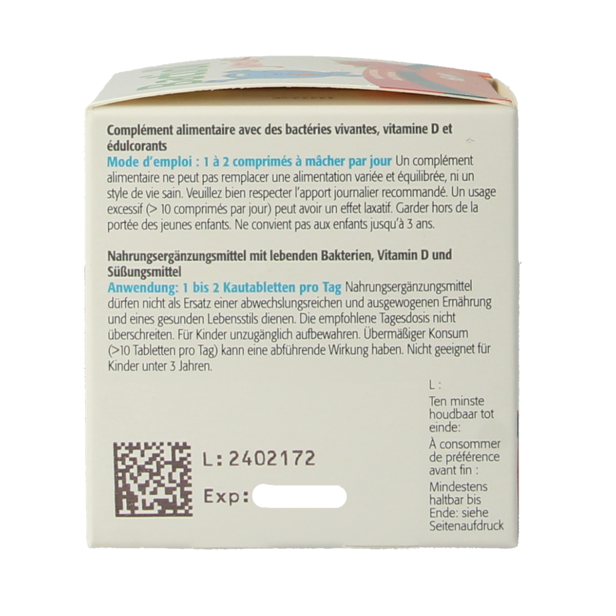 Metagenics Bactiol junior chew 60.00 Kauwtabletten