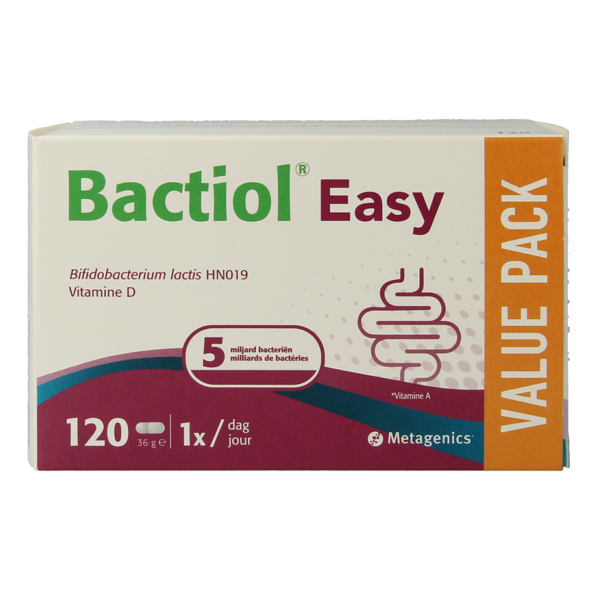 Metagenics Bactiol easy 120.00 Capsules