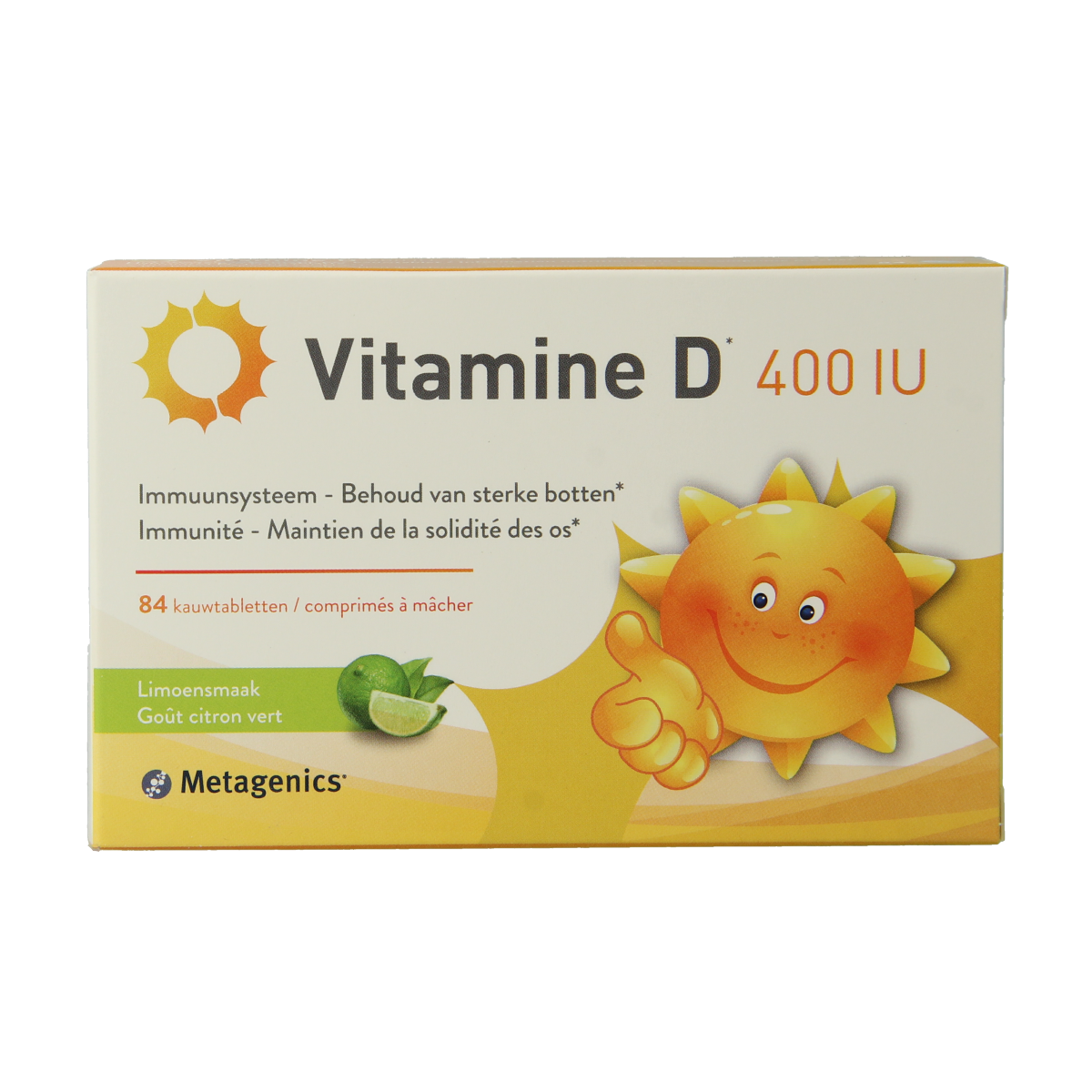 Metagenics Vitamine D 400IU 84.00 Kauwtabletten
