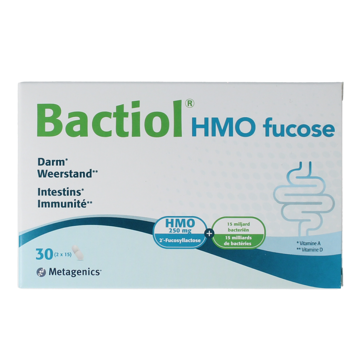 Metagenics Bactiol HMO fucose 2x15 capsules 30.00 Capsules