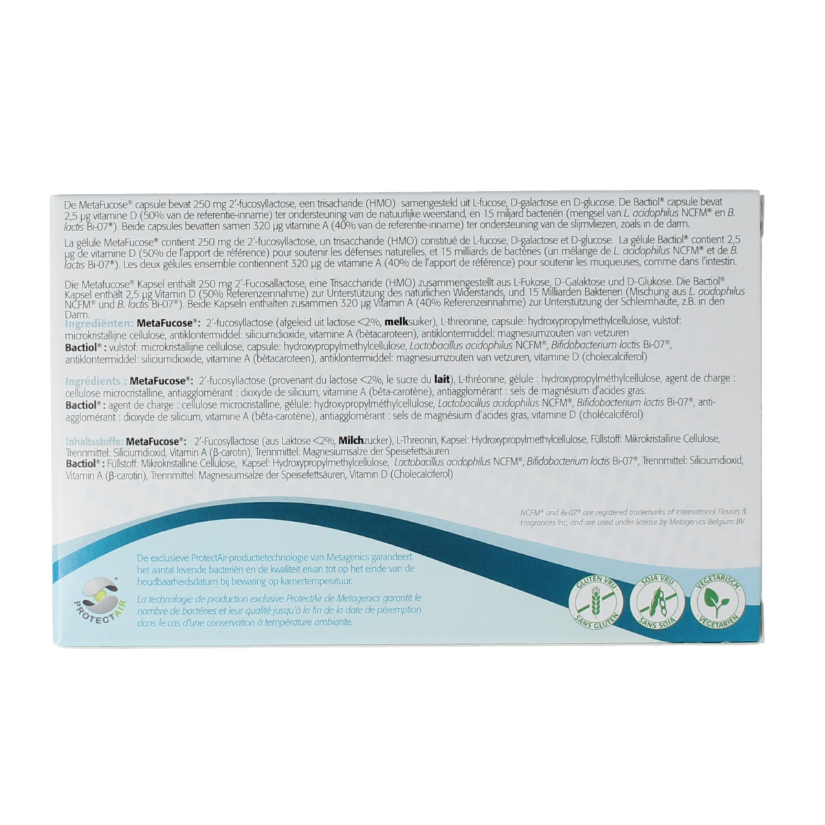 Metagenics Bactiol HMO fucose 2x15 capsules 30.00 Capsules