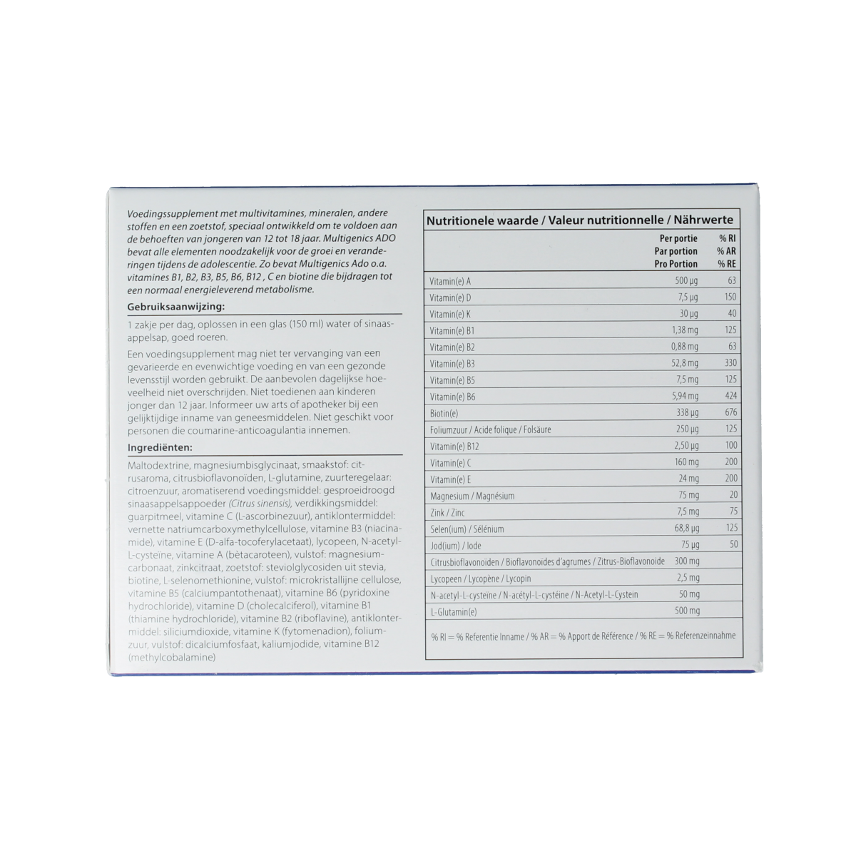 Metagenics Multigenics ado 30.00 Sachets