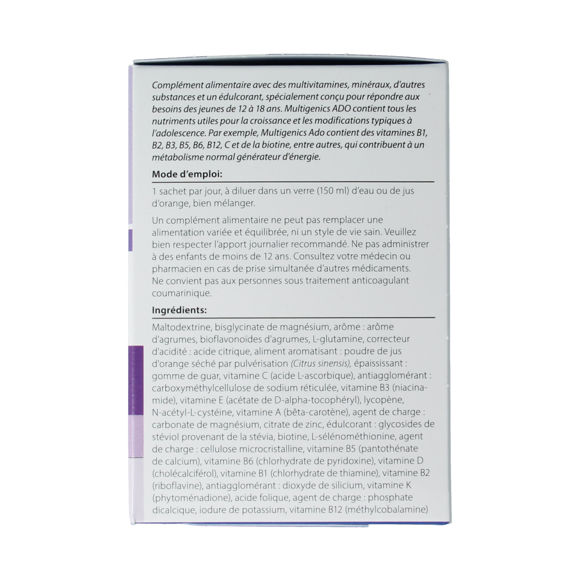 Metagenics Multigenics ado 30.00 Sachets