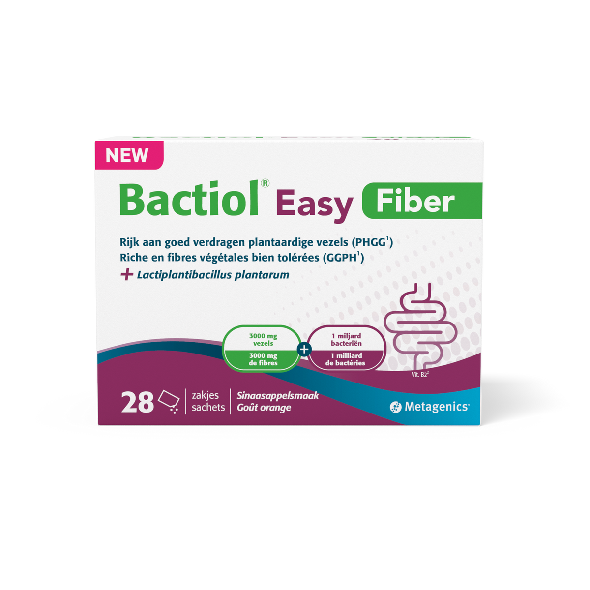 Metagenics Bactiol easy fiber zakjes 28.00 Stuks