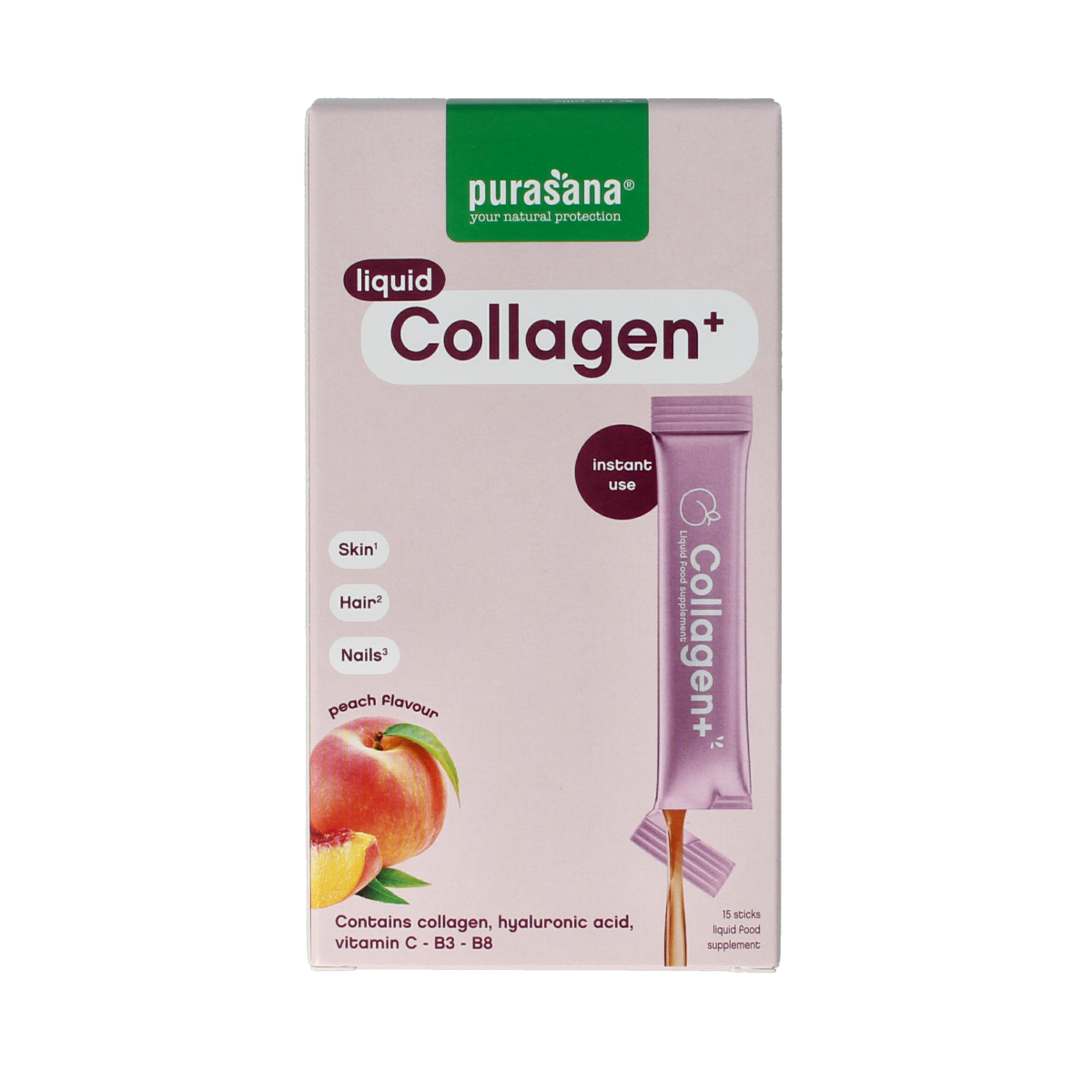 Purasana Collagen + liquid gelstick 10ml 15.00 Stuks