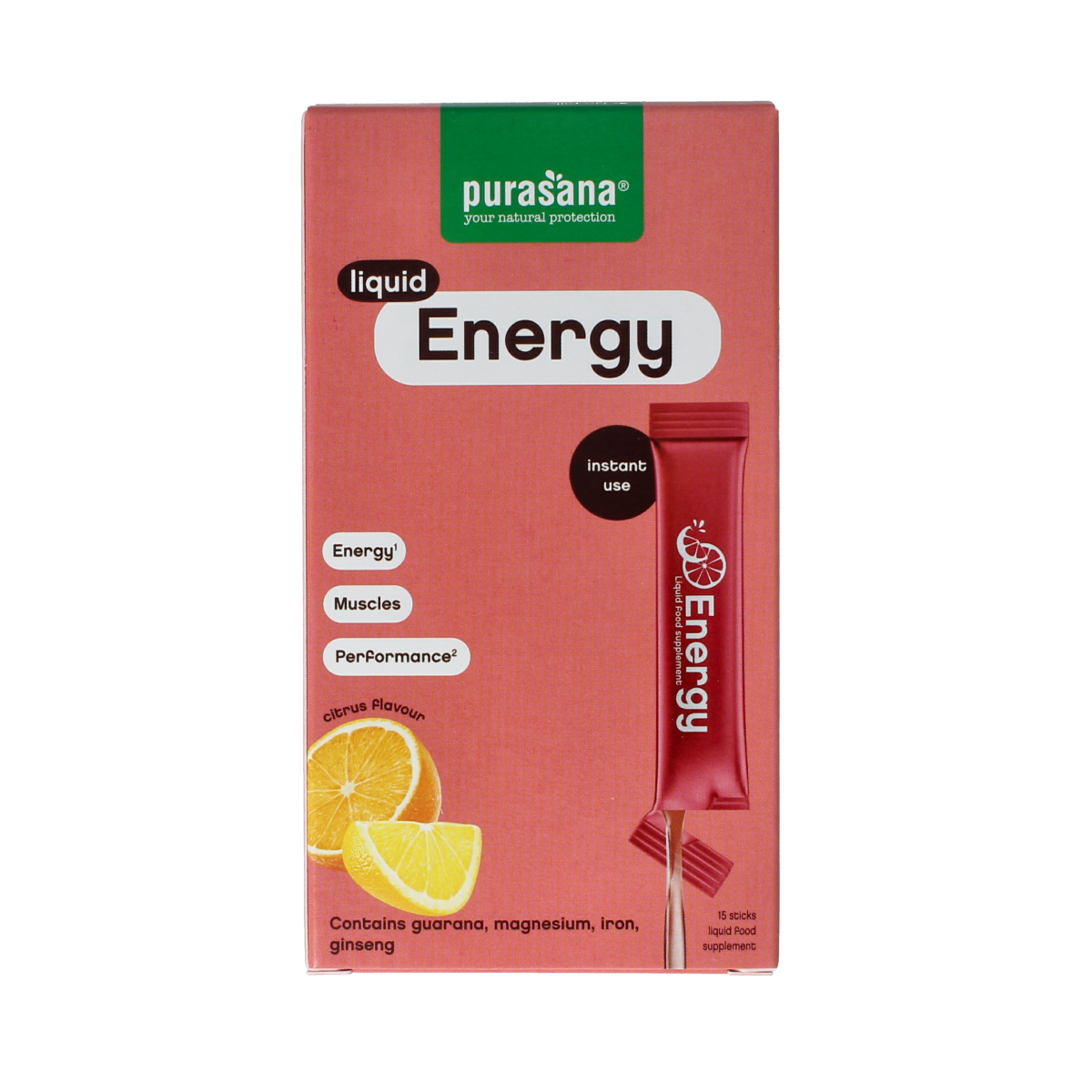 Purasana Energy liquid gelstick 10ml 15.00 Stuks