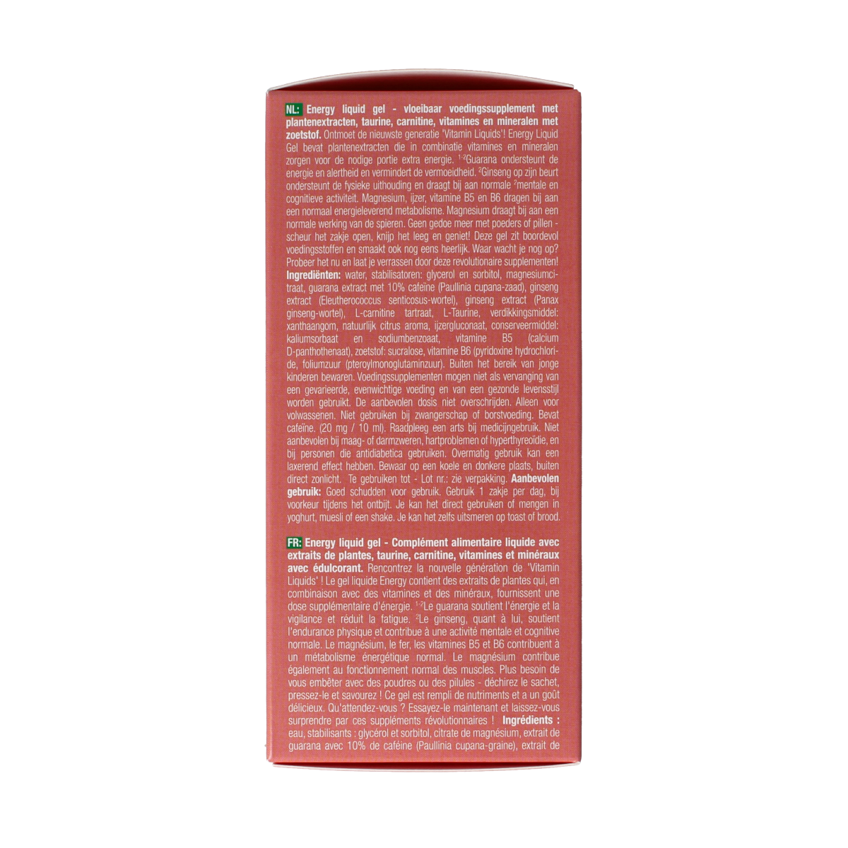 Purasana Energy liquid gelstick 10ml 15.00 Stuks