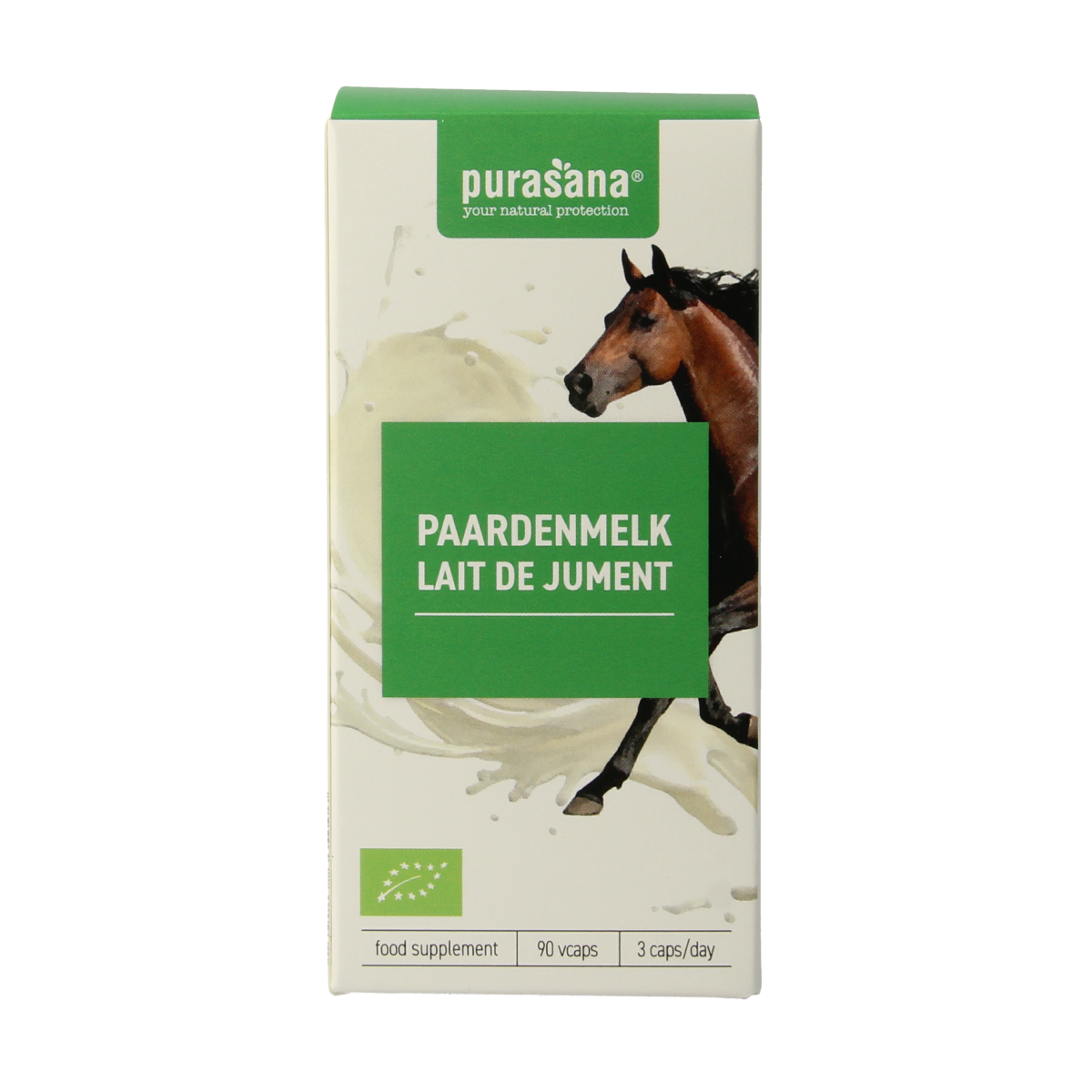 Purasana Paardenmelk bio 90.00 Vegetarische capsules