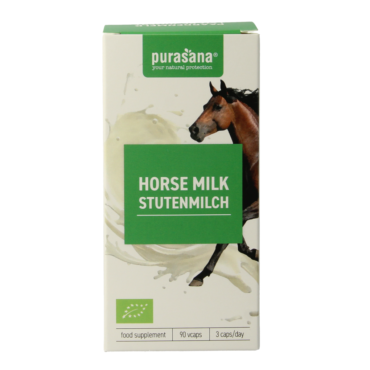 Purasana Paardenmelk bio 90.00 Vegetarische capsules