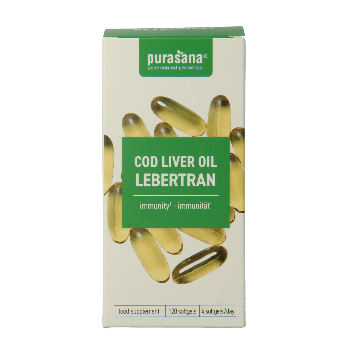 Purasana Levertraan 120.00 Softgels
