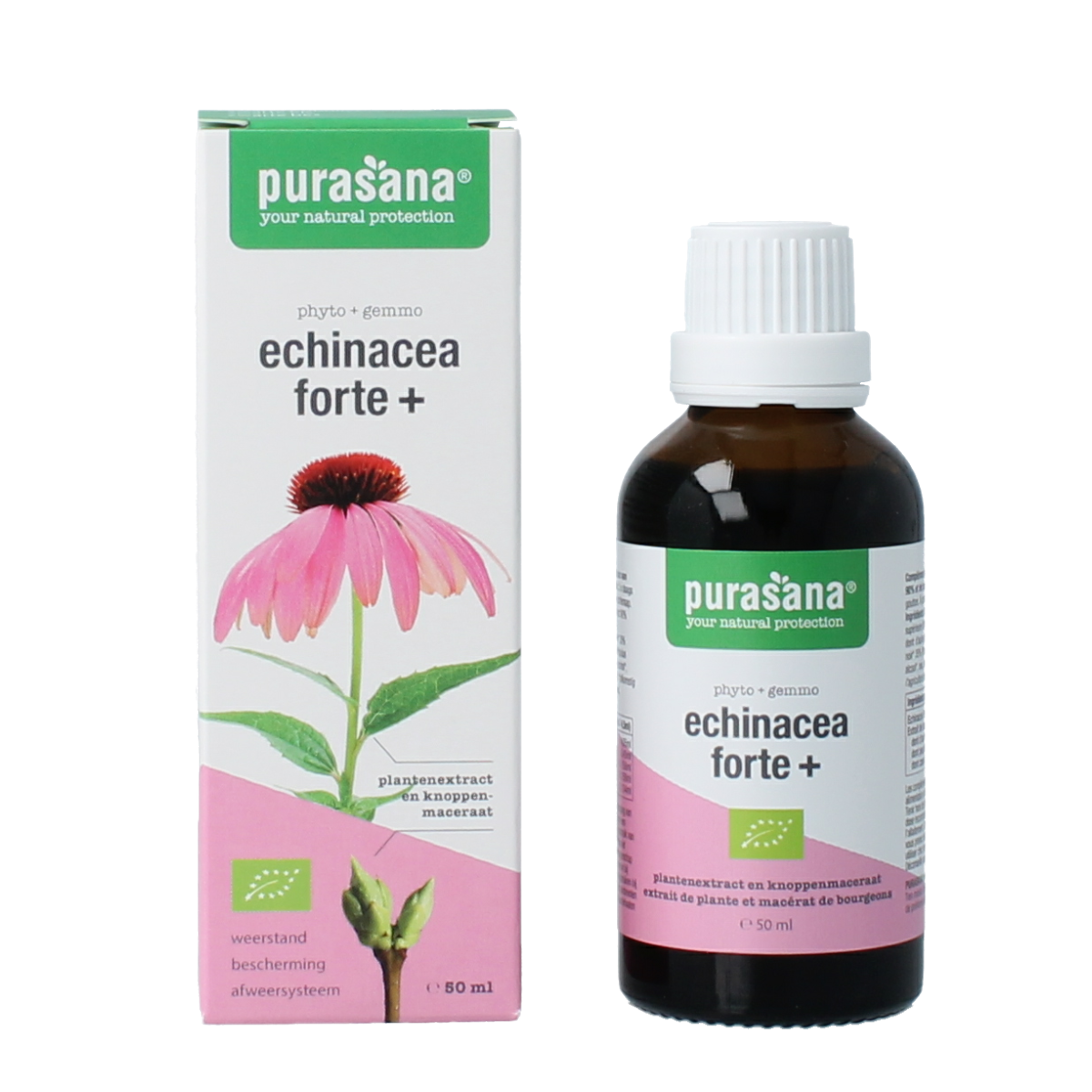 Purasana Echinacea forte + vegan bio  50.00 Milliliter