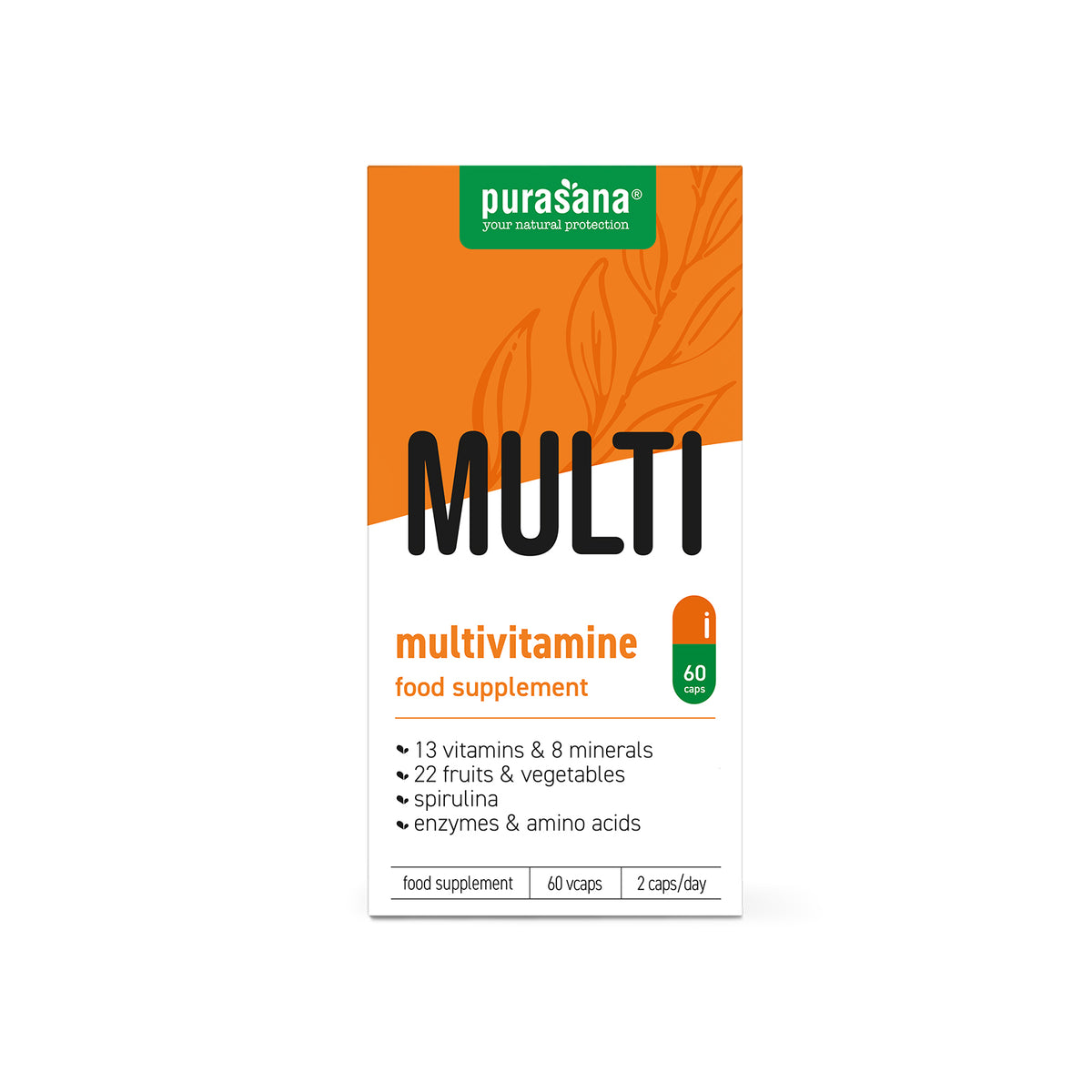 Purasana Multivitamine 60.00 Vegetarische capsules