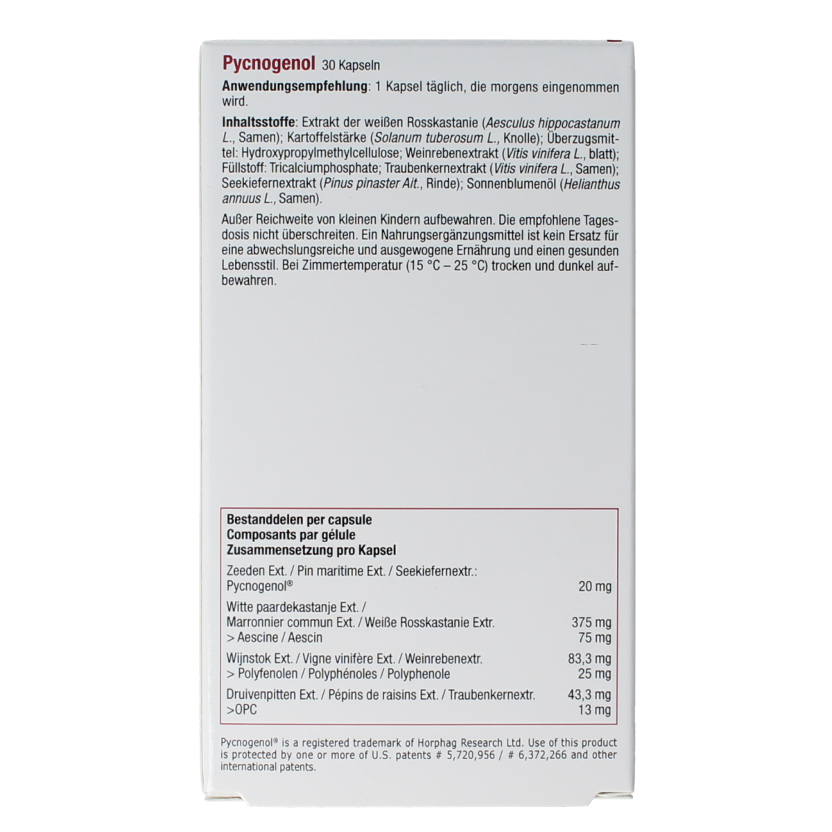 Fytostar Pycnogenol 30.00 Capsules
