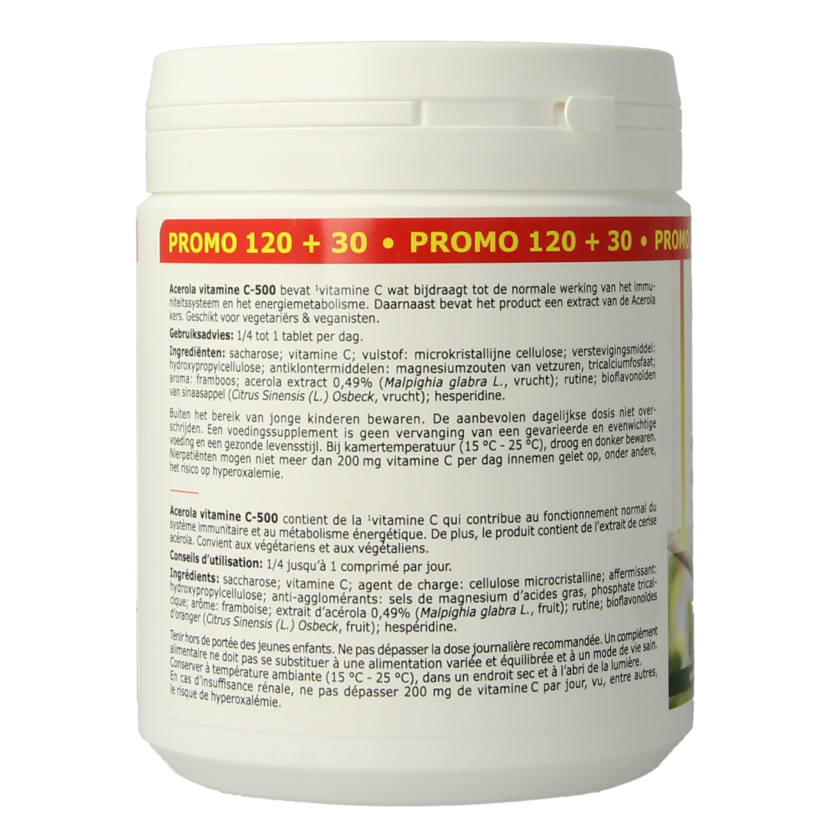 Fytostar Acerola vitamine C 500 kauwtablet 150.00 Kauwtabletten