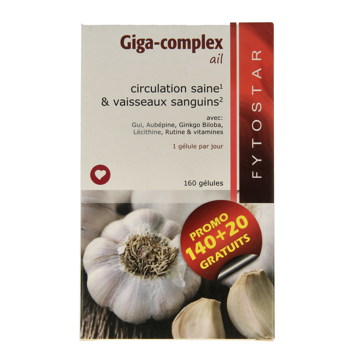 Fytostar Giga complex knoflook 160.00 Capsules