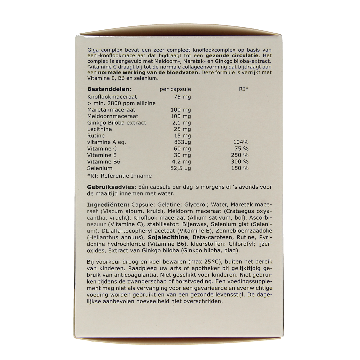 Fytostar Giga complex knoflook 160.00 Capsules