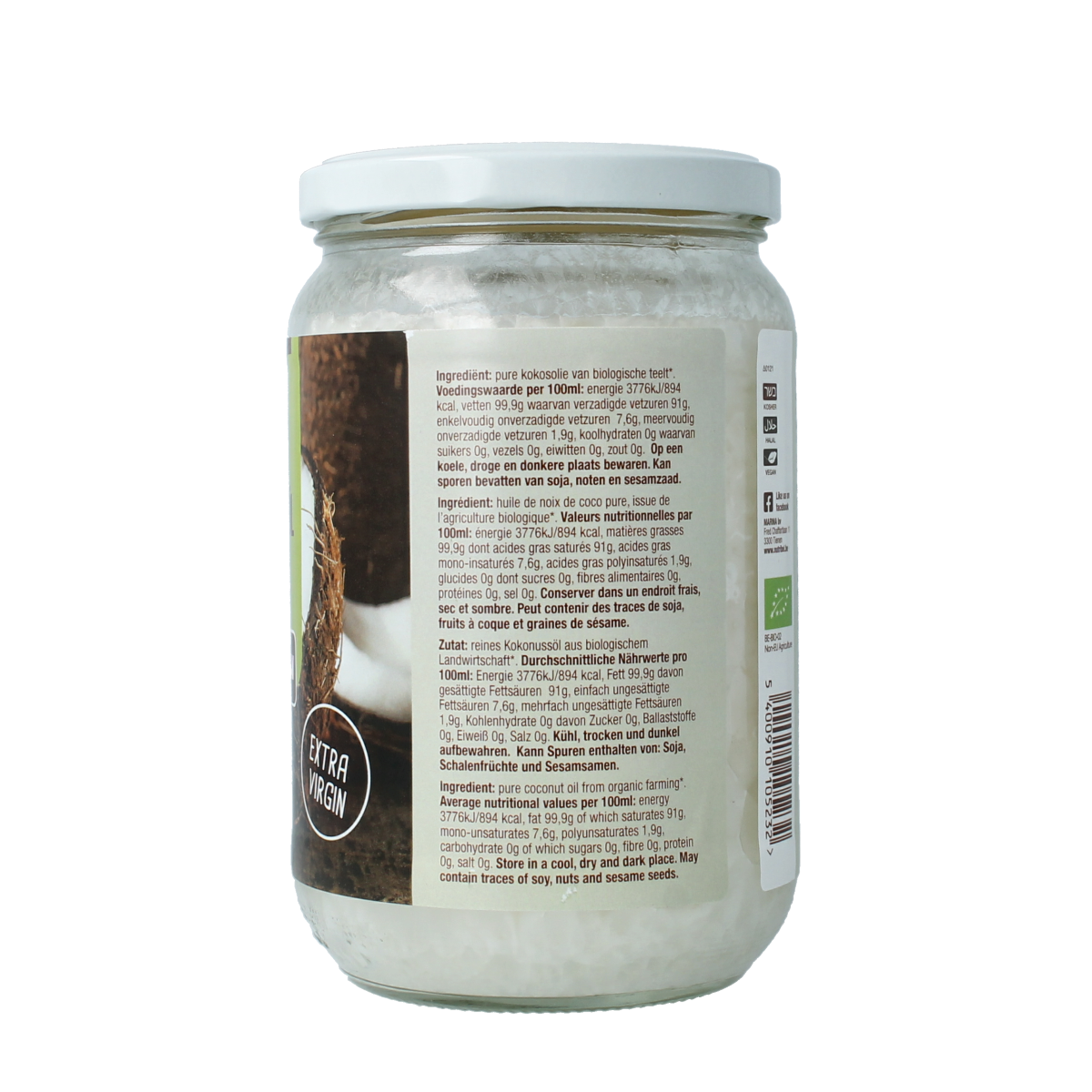 Nutribel Kokosolie extra vierge bio 600.00 Milliliter