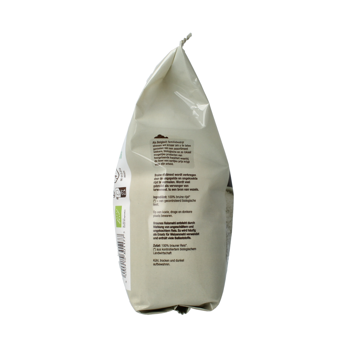 Nutribel Bruine rijstmeel glutenvrij bio 500.00 Gram