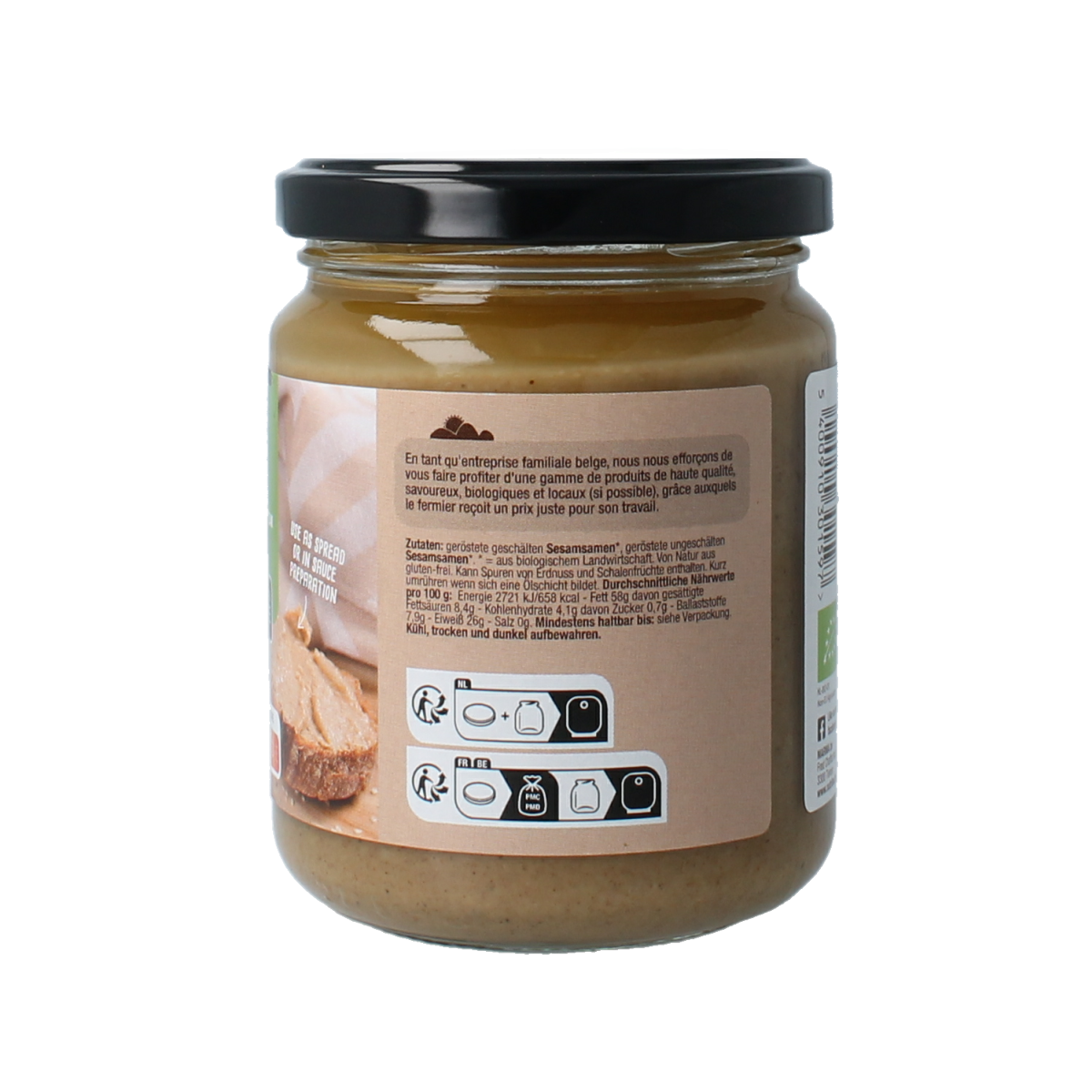 Nutribel Tahin sesampasta bio 250.00 Gram