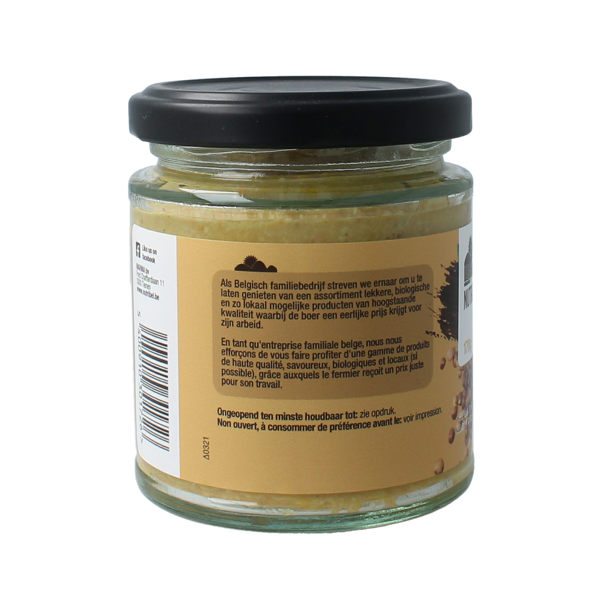 Nutribel Curry linzen spread glutenvrij bio 170.00 Gram