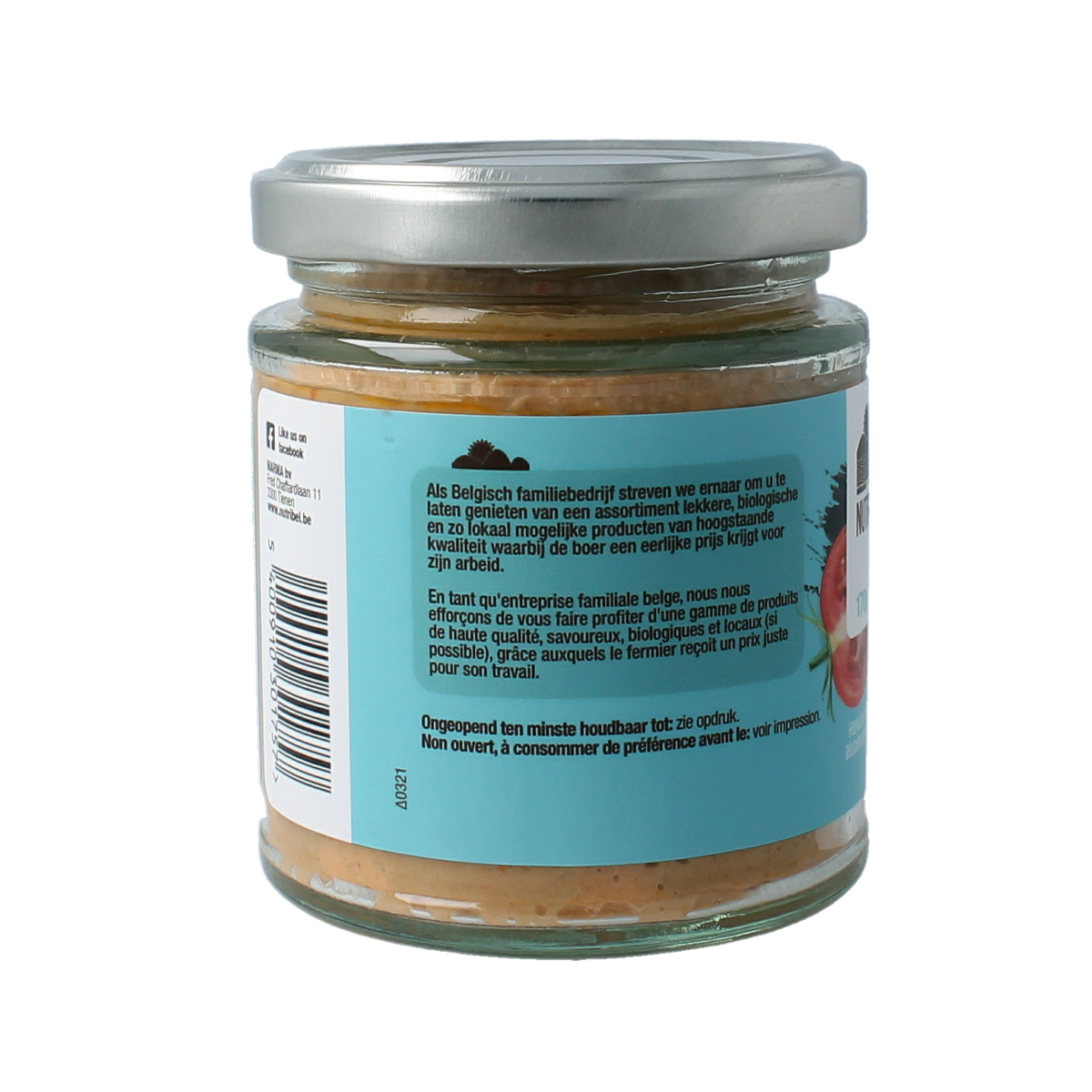 Nutribel Mediterraans spread glutenvrij bio 190.00 Milliliter