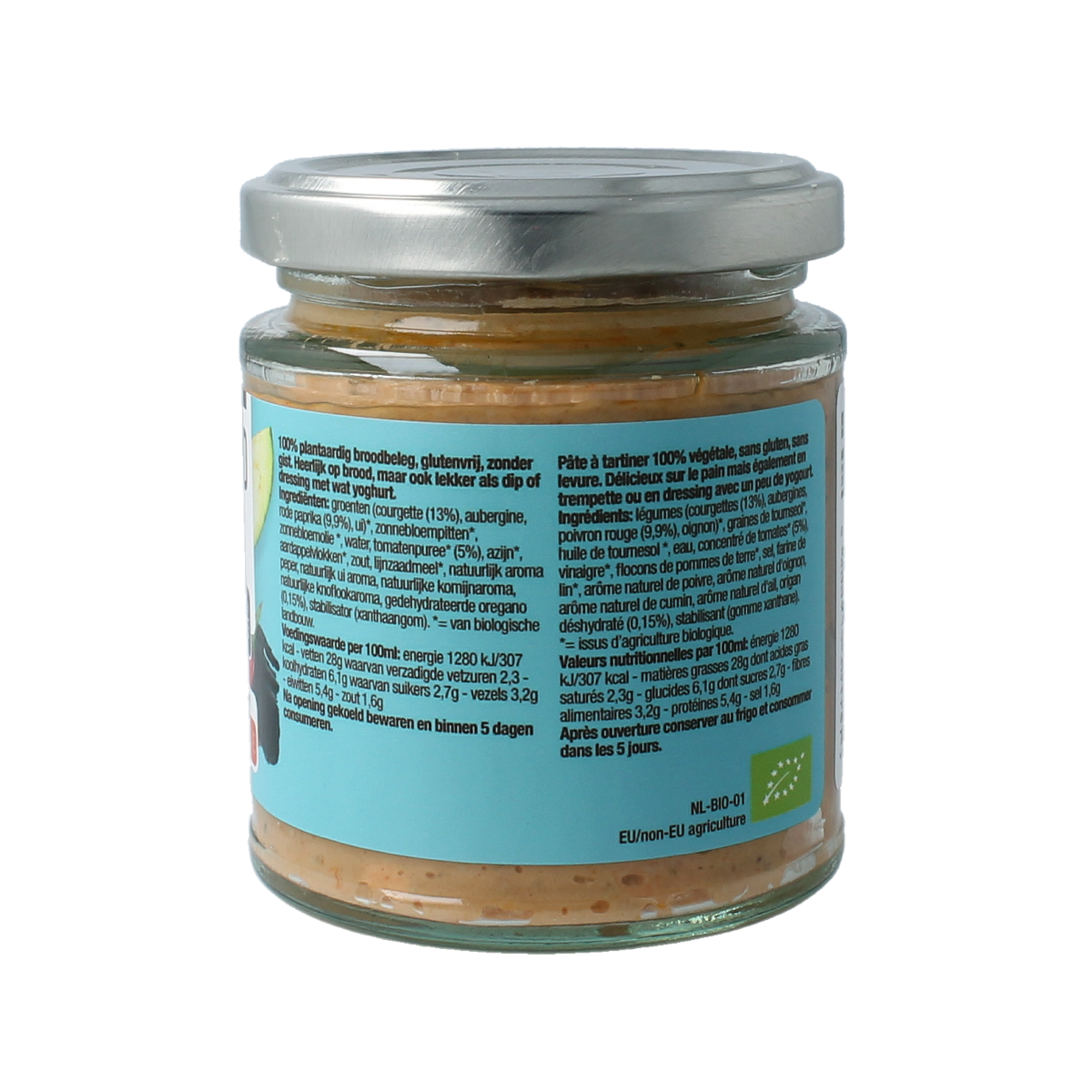 Nutribel Mediterraans spread glutenvrij bio 190.00 Milliliter