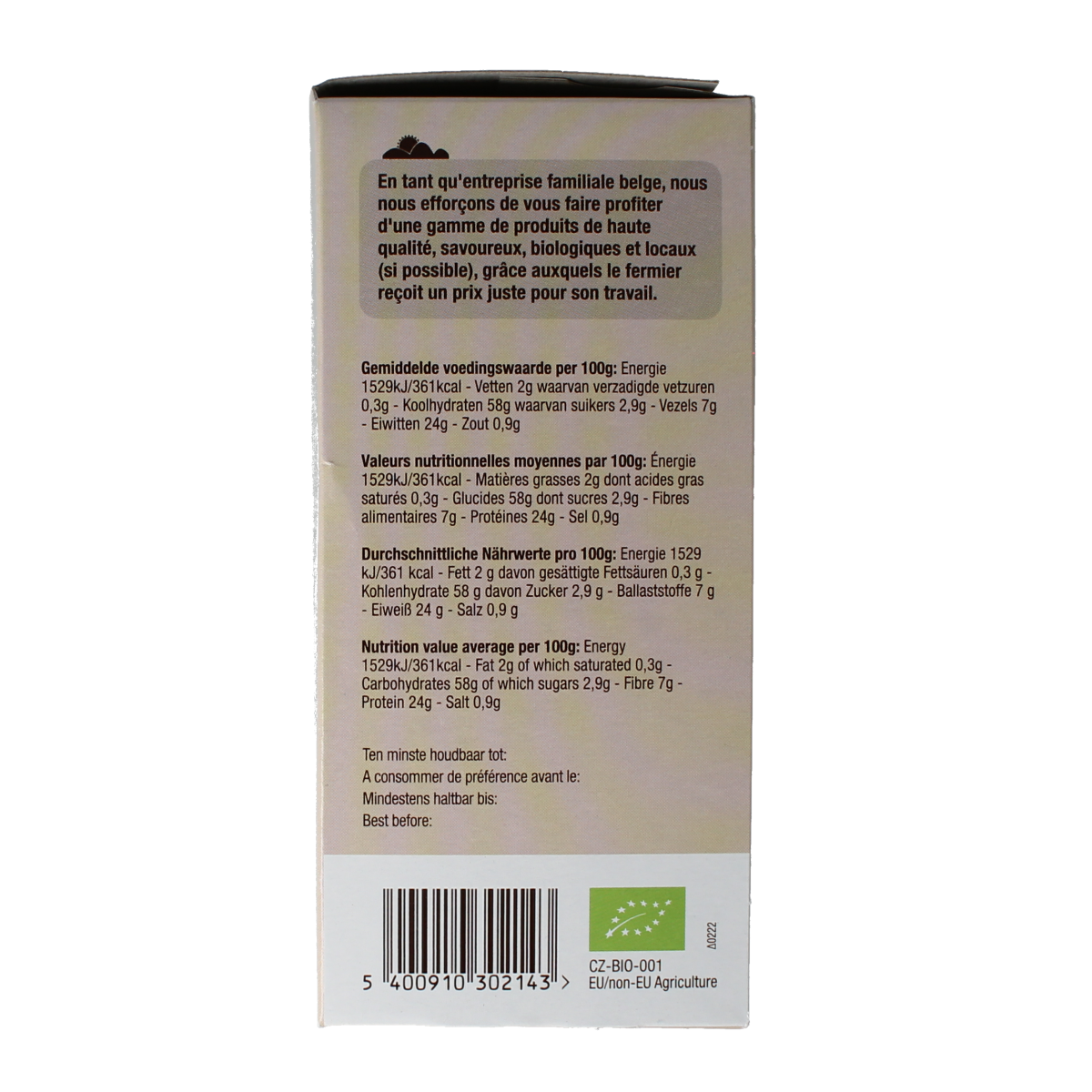 Nutribel Crackers linzen bio 150.00 Gram