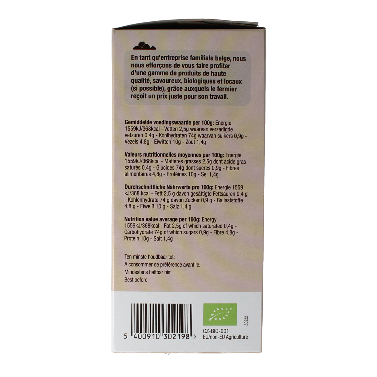 Nutribel Crackers boekweit bio 150.00 Gram