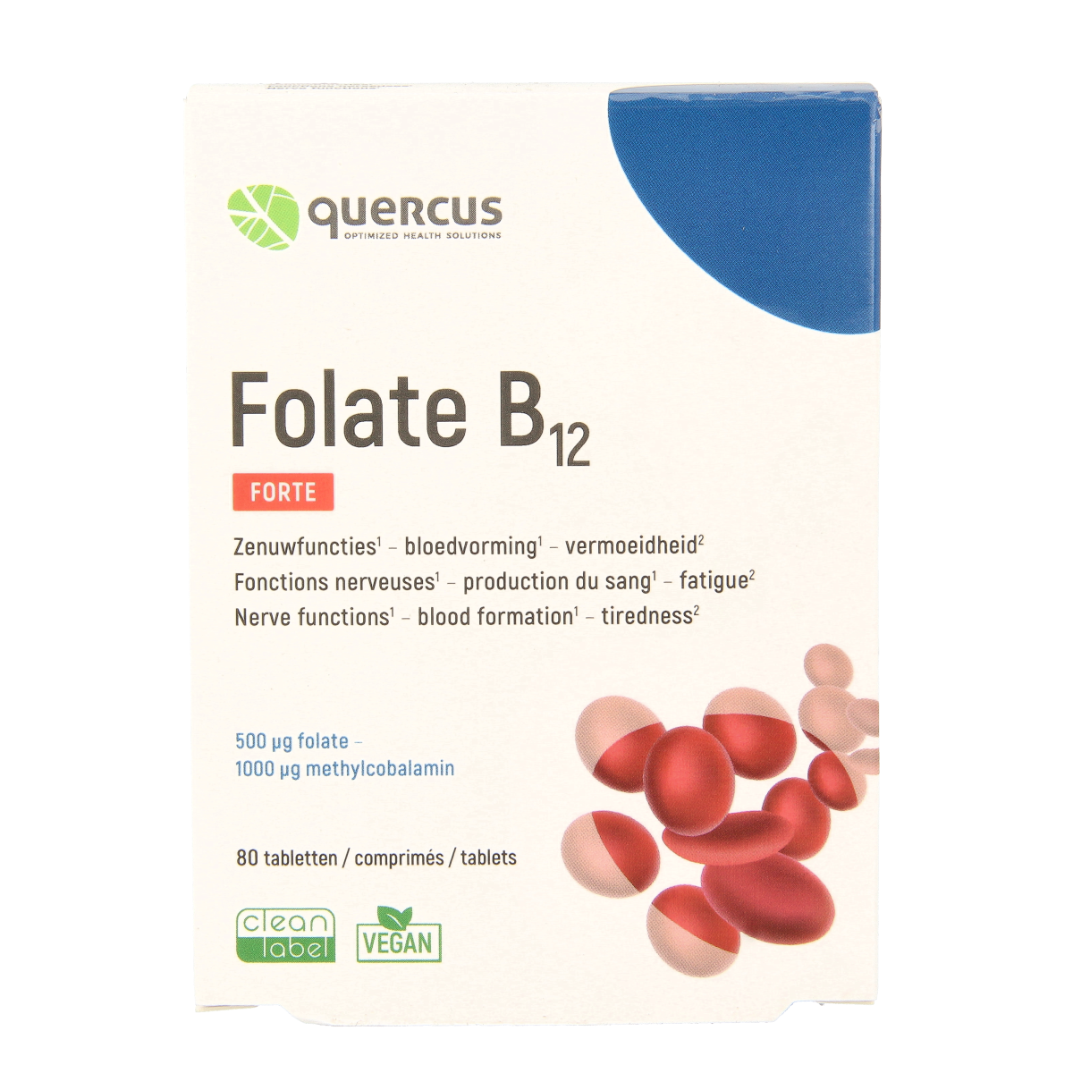 Quercus Folate B12 80.00 Tabletten