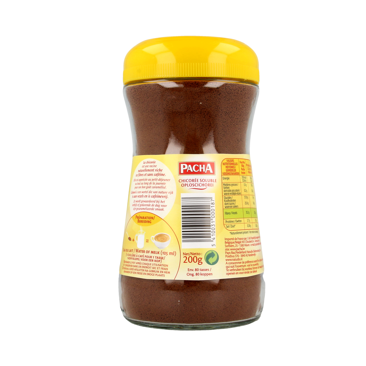 Pacha Instant koffie bruin  200.00 Gram