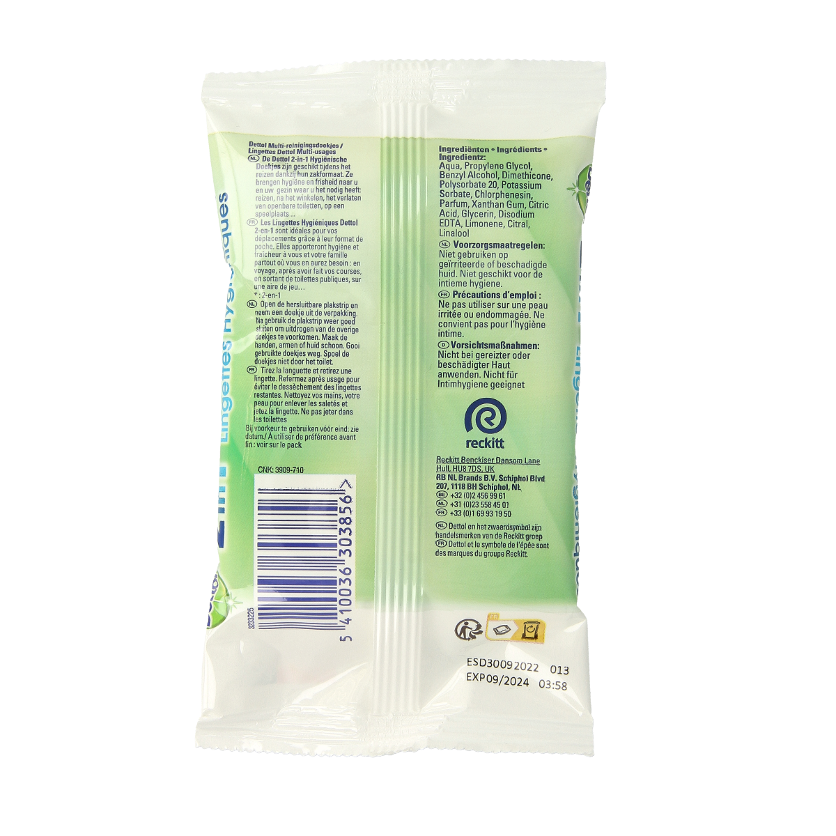 Dettol Wipes 2-in-1 12.00 Stuks
