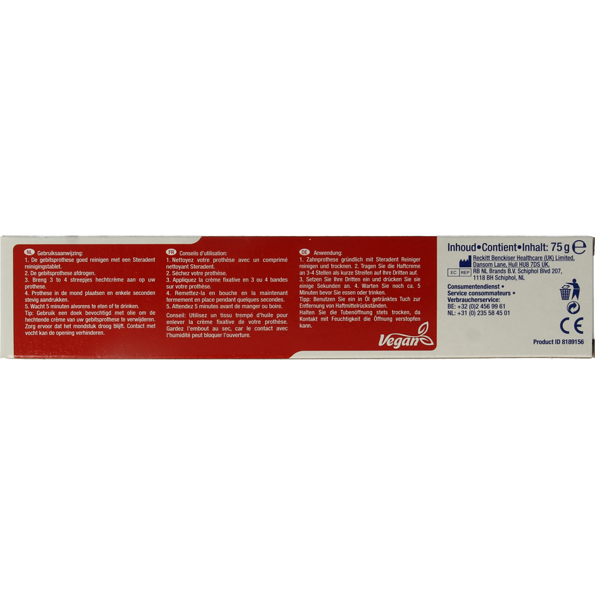 Steradent Fixative Anti-particule  75.00 Gram