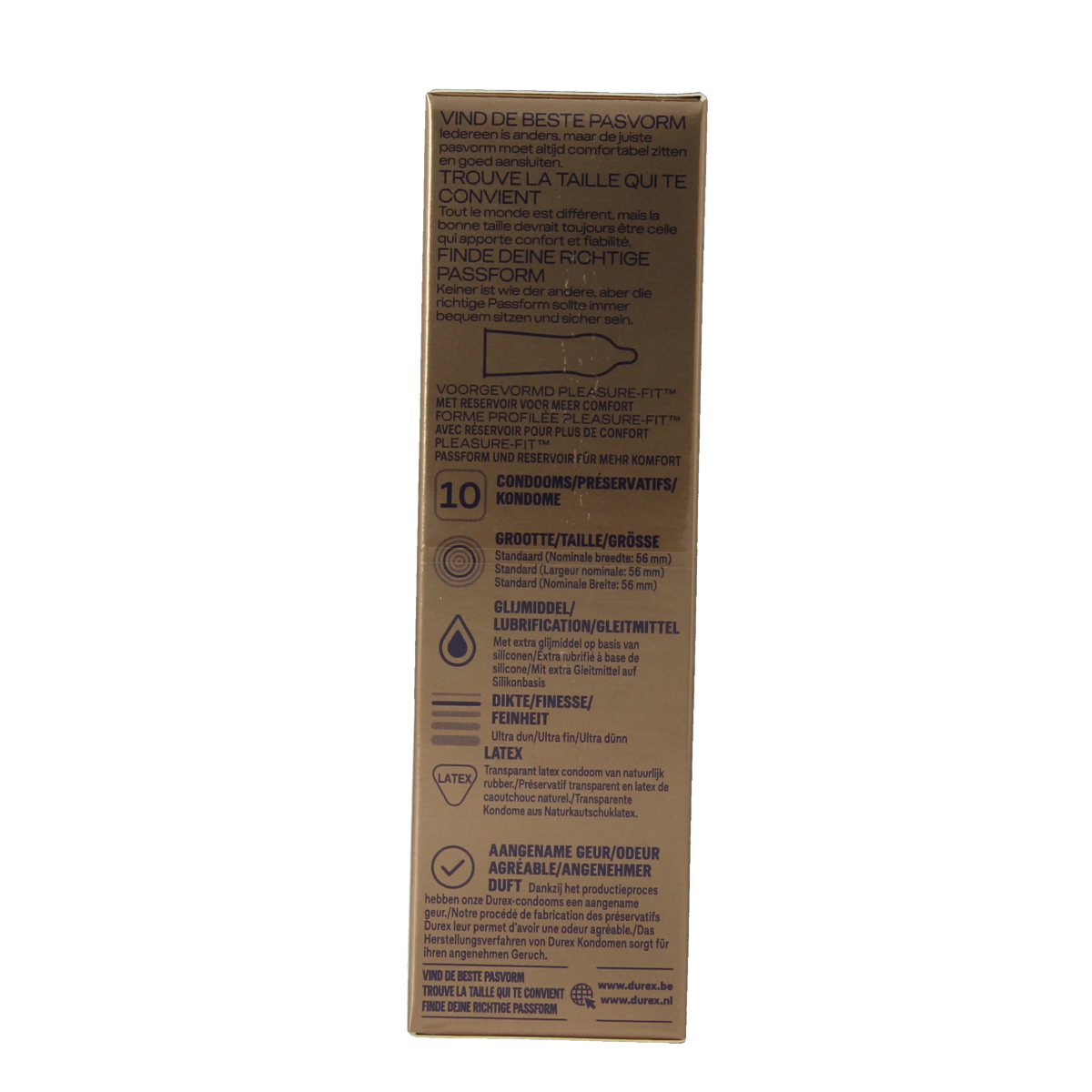 Durex Nude extra lube condooms 10.00 Stuks