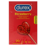 Durex Condooms sexy strawberry 20.00 Stuks