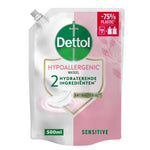 Dettol Refill handzeep sensitive 500.00 Milliliter