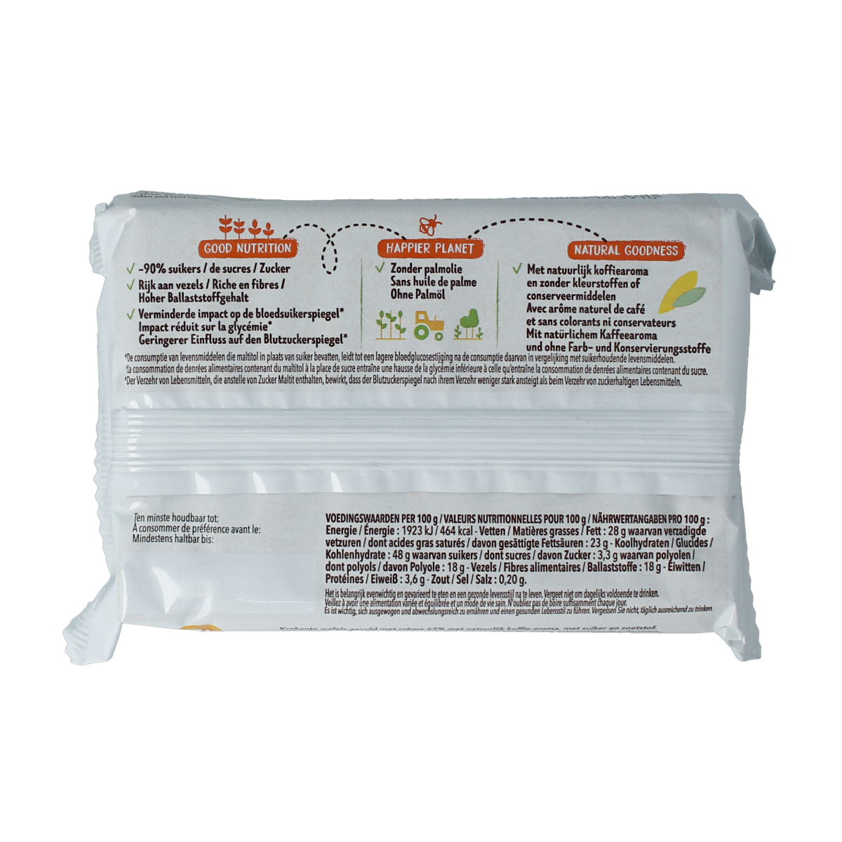 Cereal Koffiewafels minder suiker maltitol 90.00 Gram