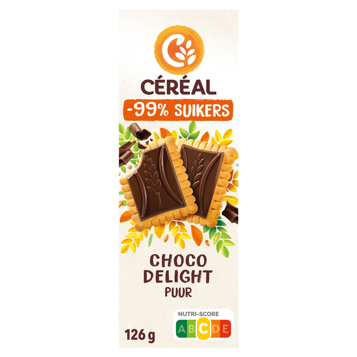 Cereal Koek choco delight minder suikers 126.00 Gram