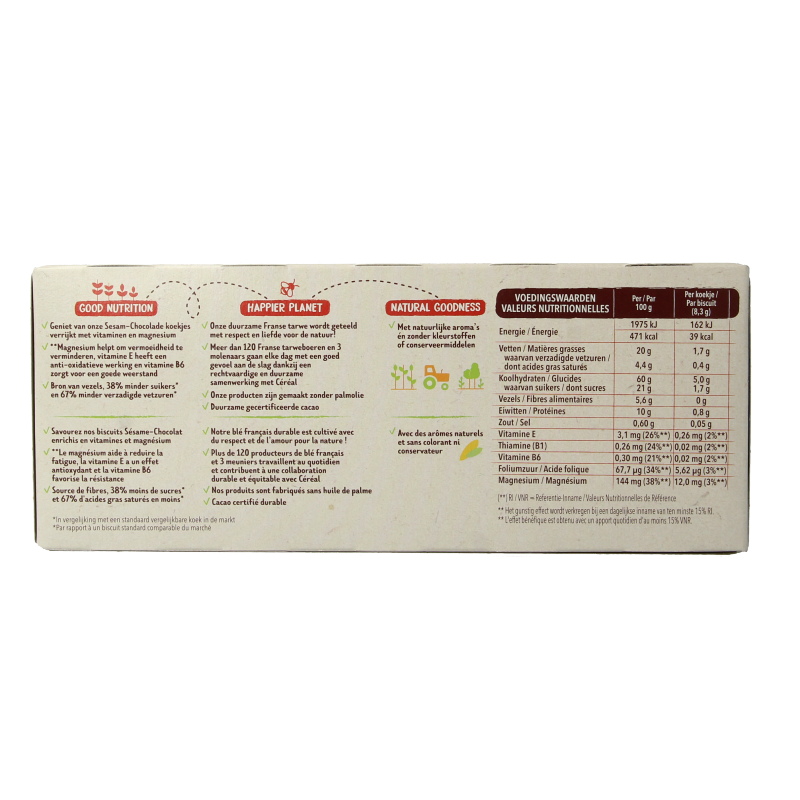 Cereal Koekjes sesam chocolade 200 Gram