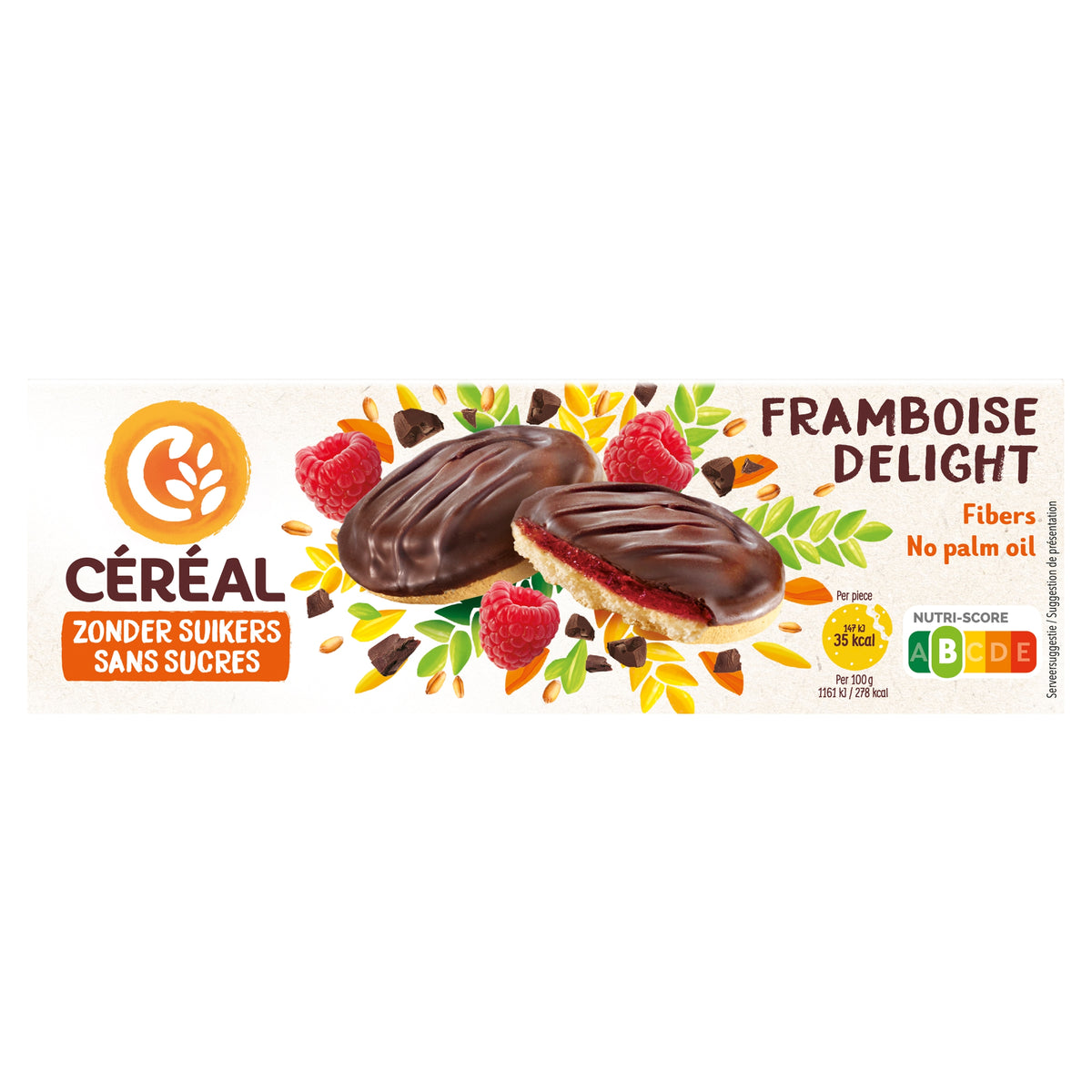 Cereal Koek framboos delight 140.00 Gram