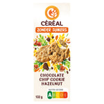 Cereal Chocolate chip cookies hazelnut zonder suikers 130.00 Gram