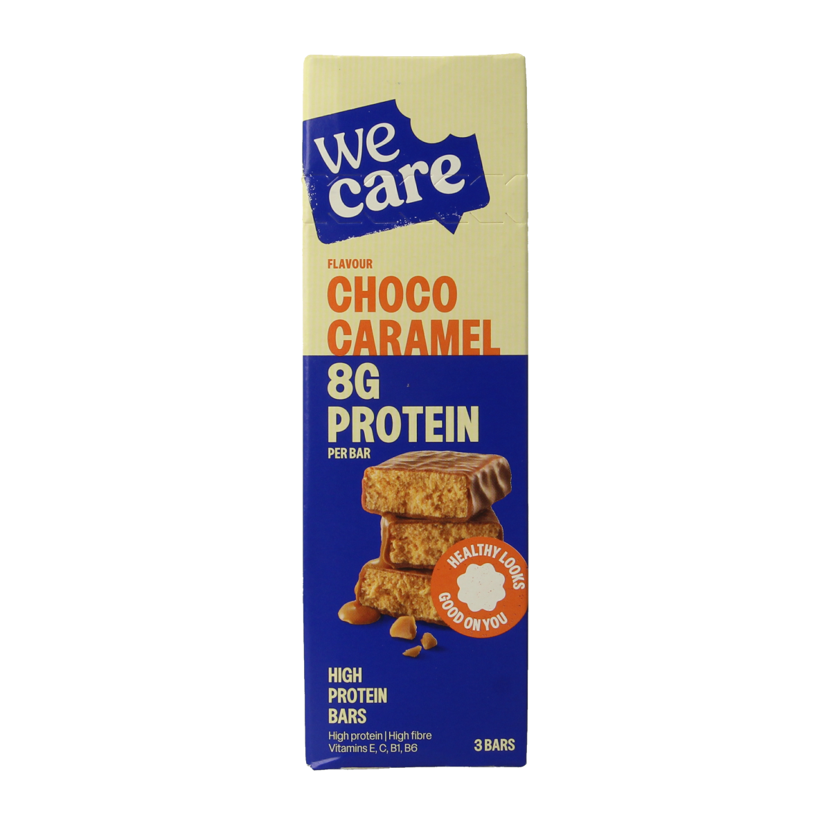 WeCare High protein bars choco caramel 81.00 Gram